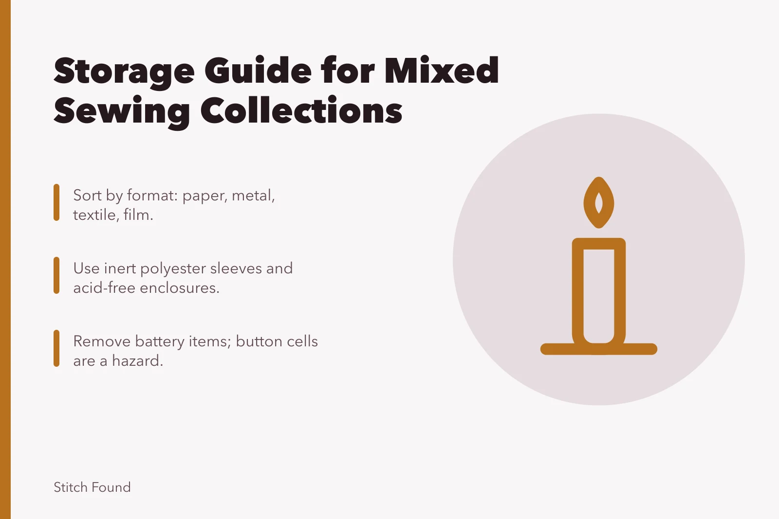 Storage guide for mixed sewing collections with inert enclosures and battery safety. Reading beginner project with a sceptical eye