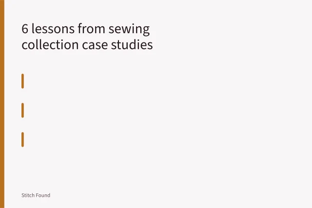 1951 Singer 221 Featherweight sewing machine stitching fabric, thread through needle. 6 lessons from sewing collection case studies
